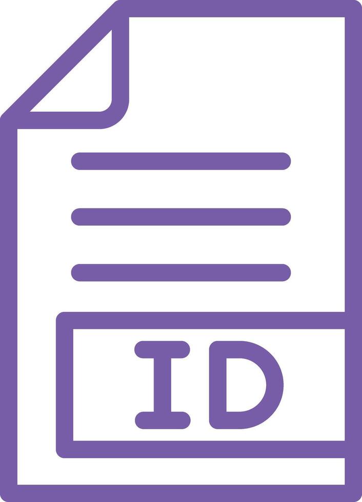 ID Icon Design Illustration vector