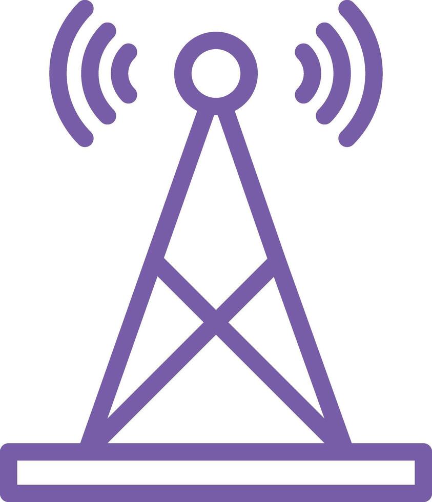 Signal tower Icon Design Illustration vector
