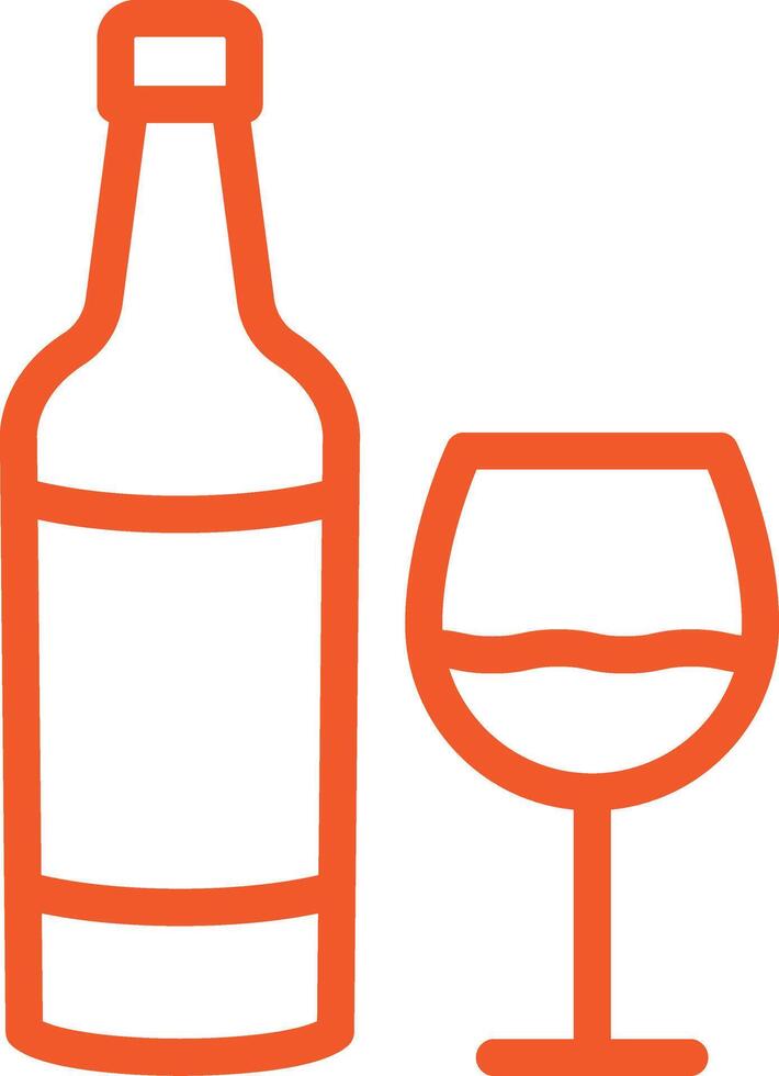 Wine bottle Icon Design Illustration vector