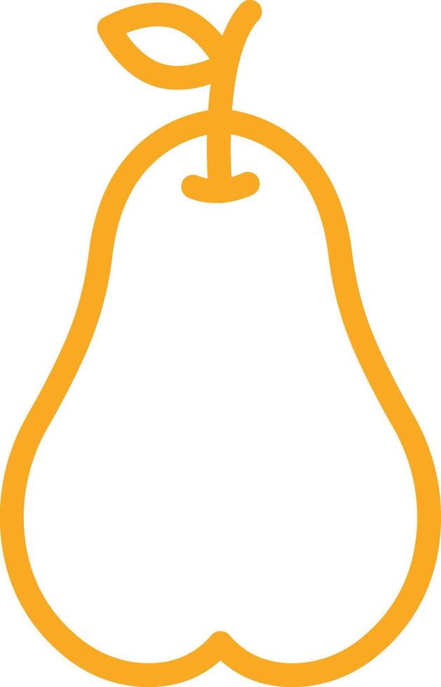 Pear Icon Design Illustration vector