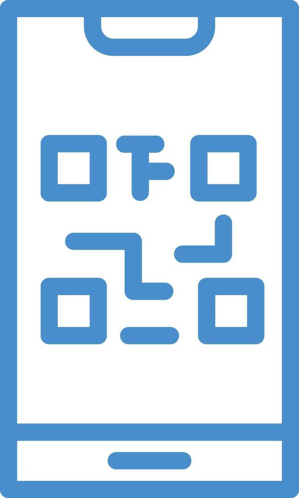QR Code Icon Design Illustration vector