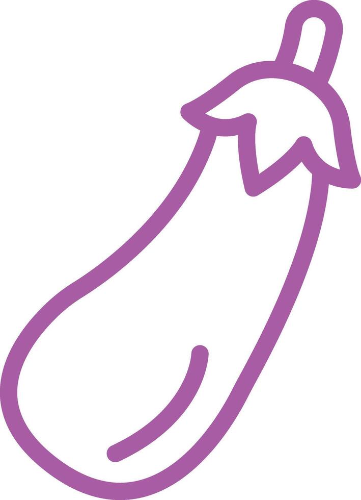 Eggplant Icon Design Illustration vector