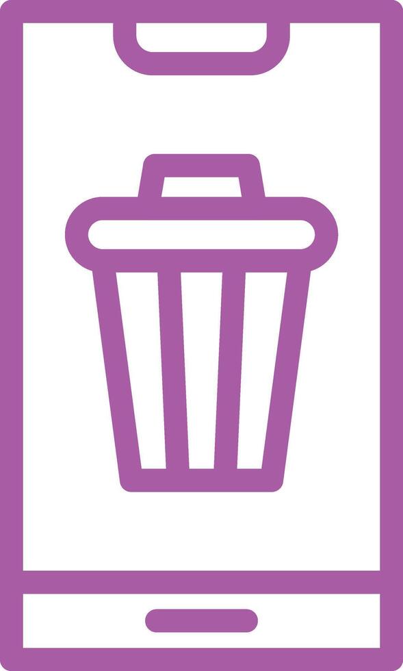 Bin Icon Design Illustration vector