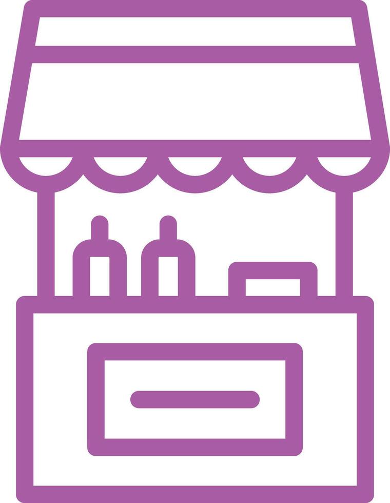 Food stall Icon Design Illustration vector