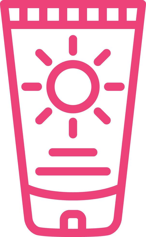 Sun cream Icon Design Illustration vector