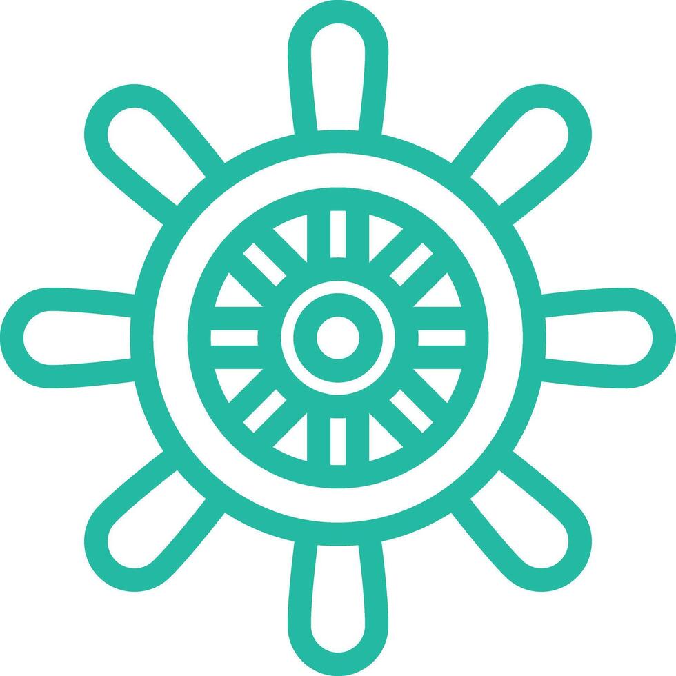 Rudder Icon Design Illustration vector