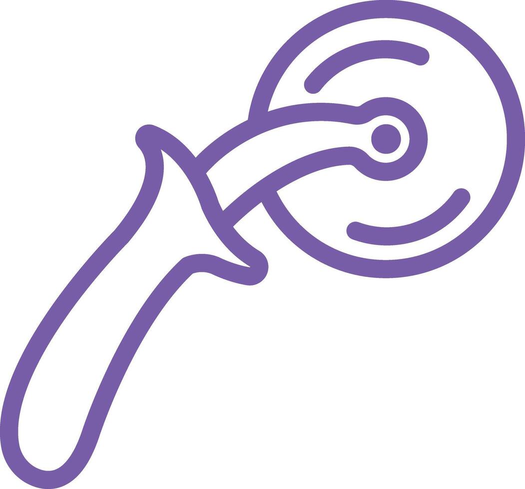 Pizza cutter Icon Design Illustration vector