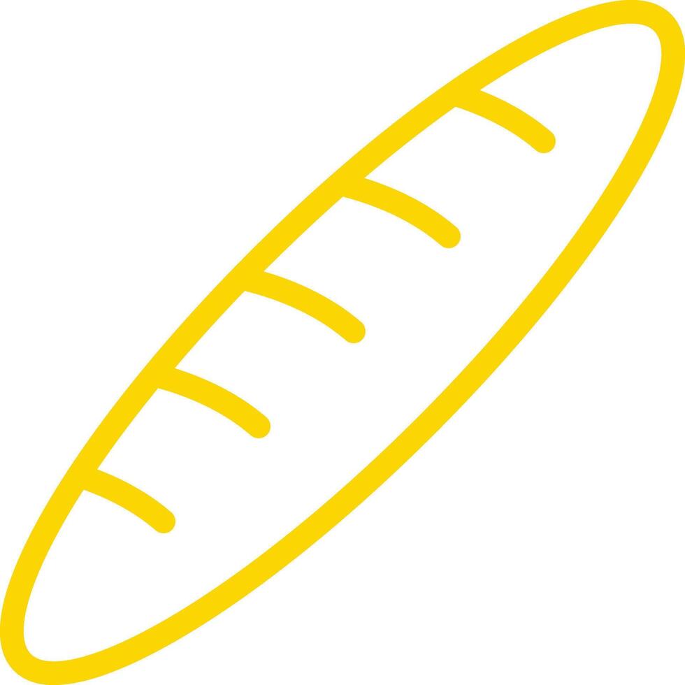 Baguette Icon Design Illustration vector