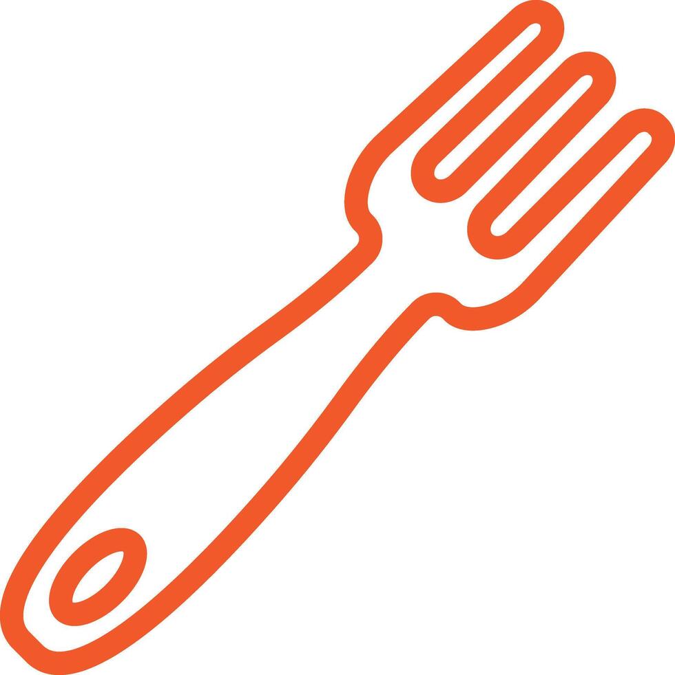 Fork Icon Design Illustration vector