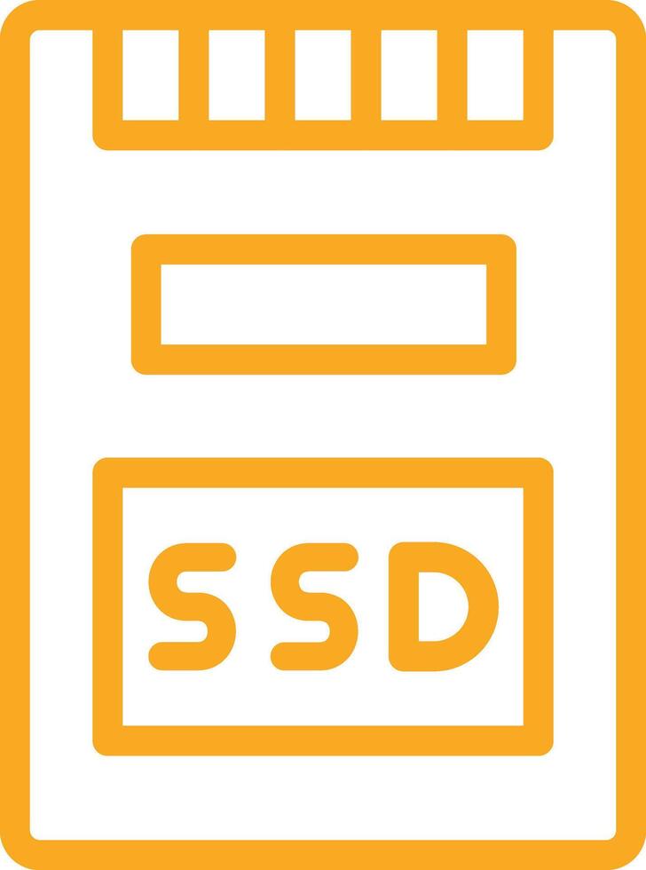 Ssd Icon Design Illustration vector