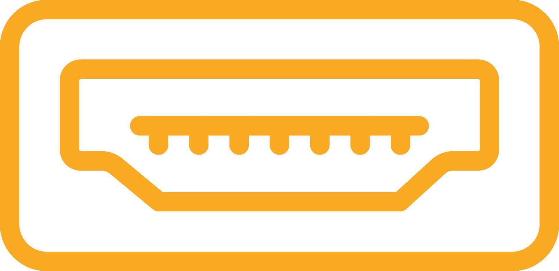 Usb Port Icon Design Illustration vector