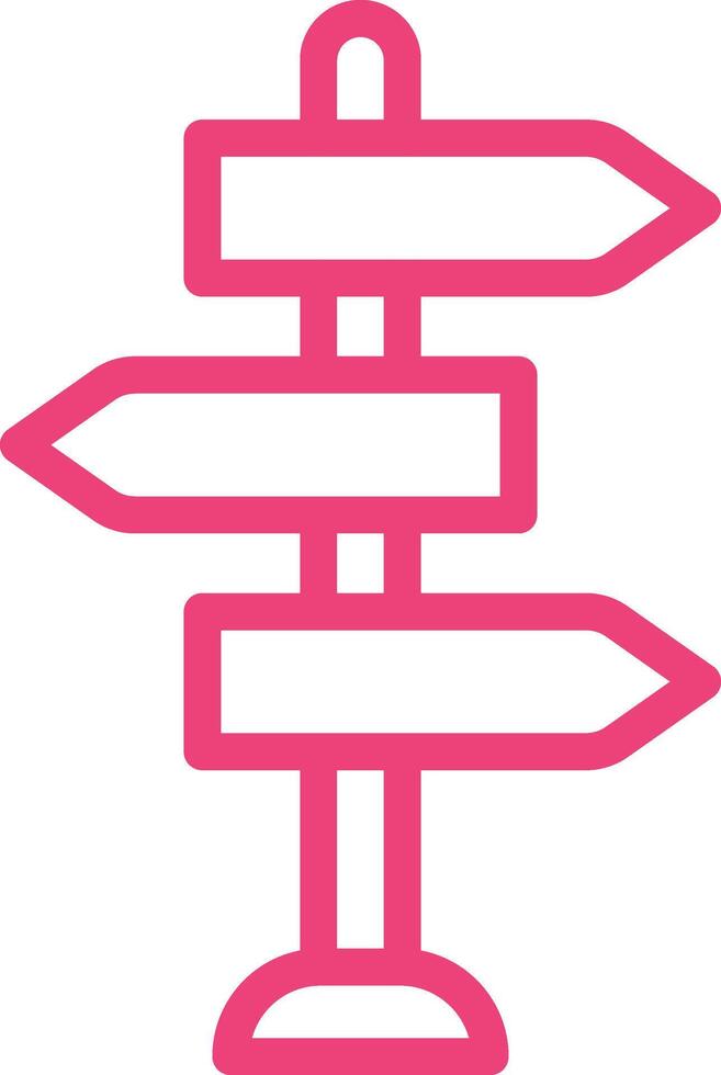 Signpost Icon Design Illustration vector