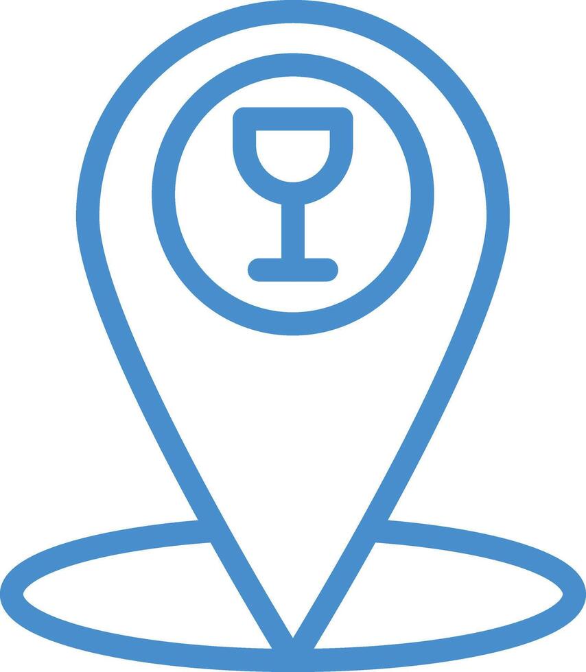 Cafe location Icon Design Illustration vector