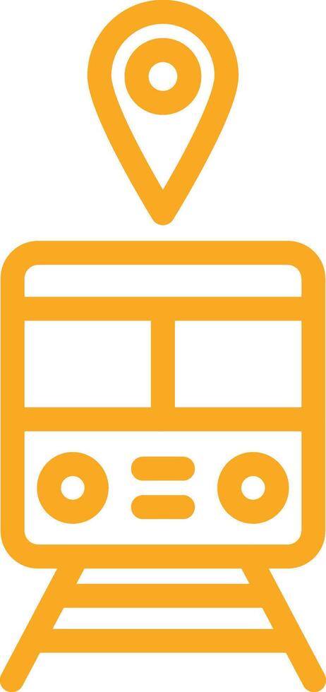 Train station Icon Design Illustration vector