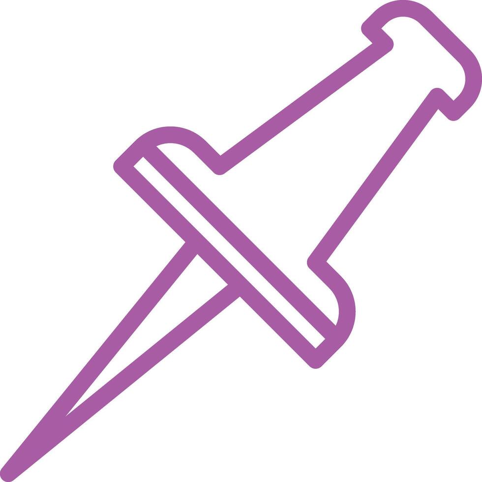 Pushpin Icon Design Illustration vector