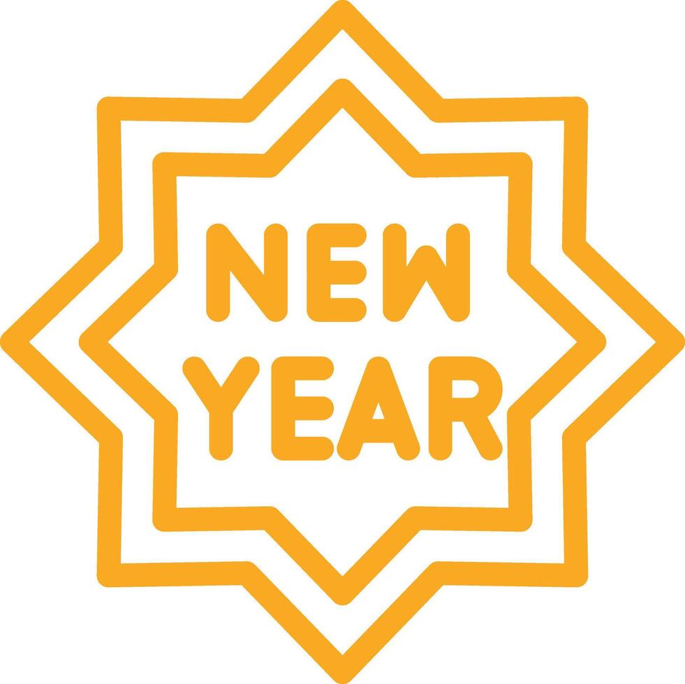 New Year Icon Design Illustration vector