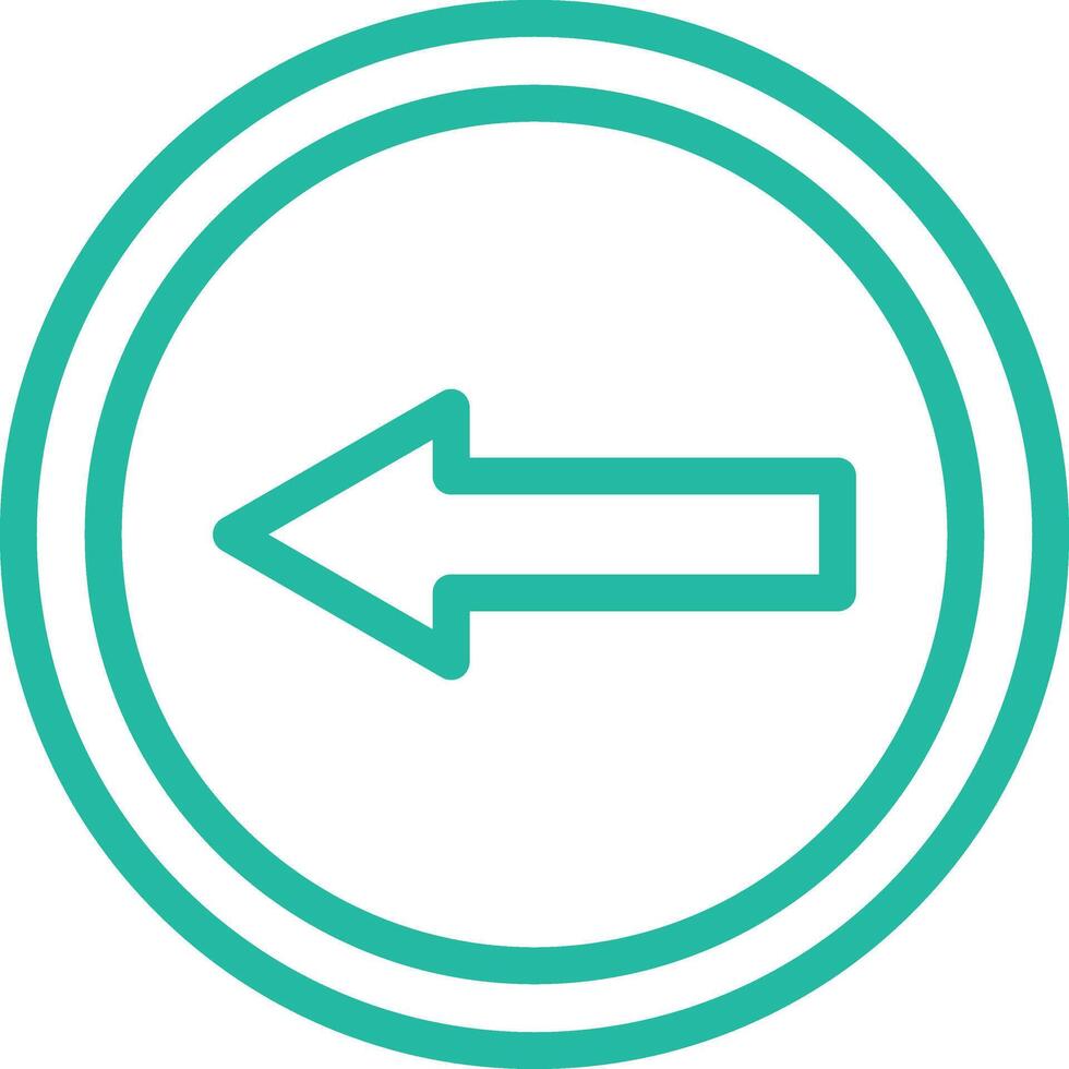 Go left Icon Design Illustration vector