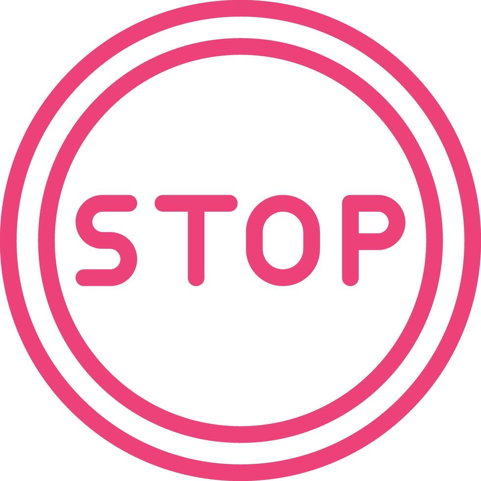 Stop Icon Design Illustration vector