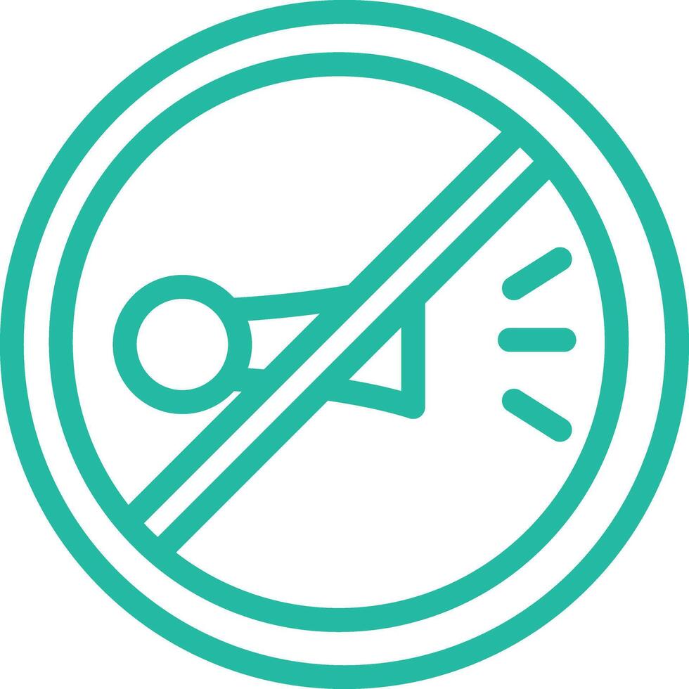 No horn Icon Design Illustration vector