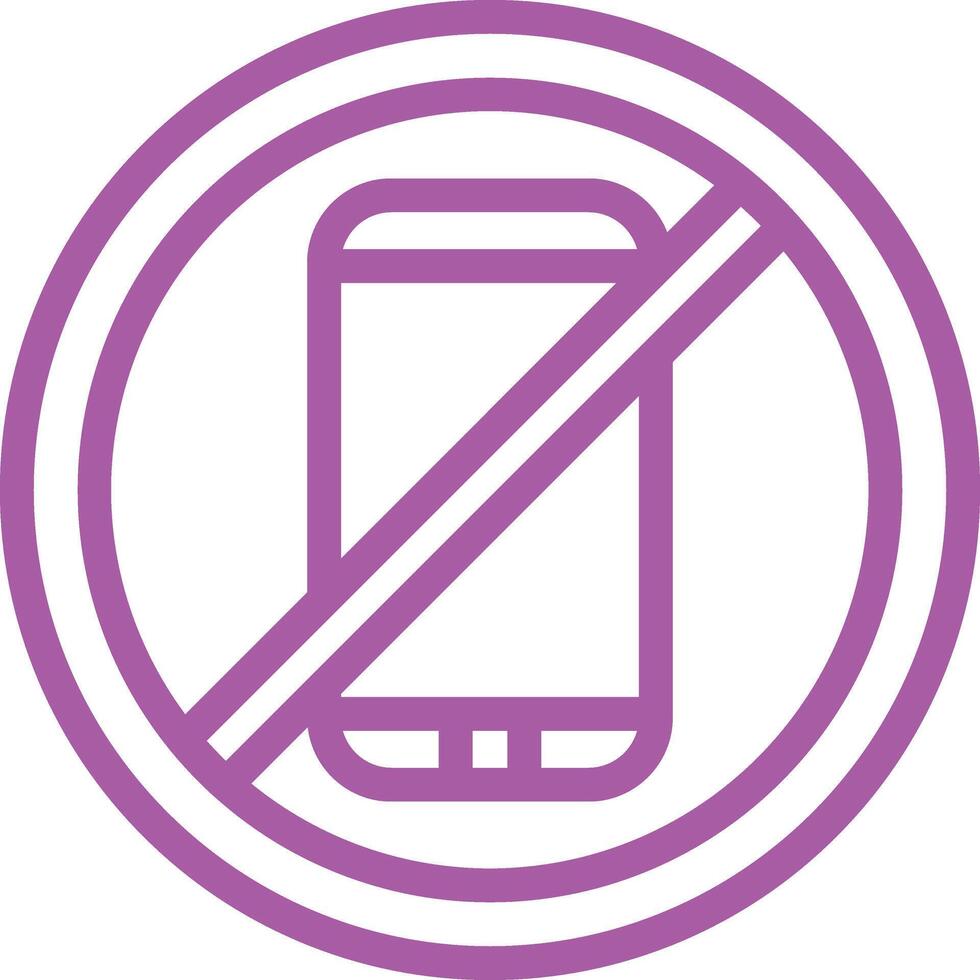No phone Icon Design Illustration vector