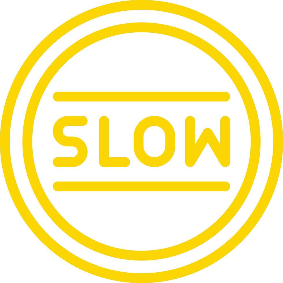 Slow Icon Design Illustration vector