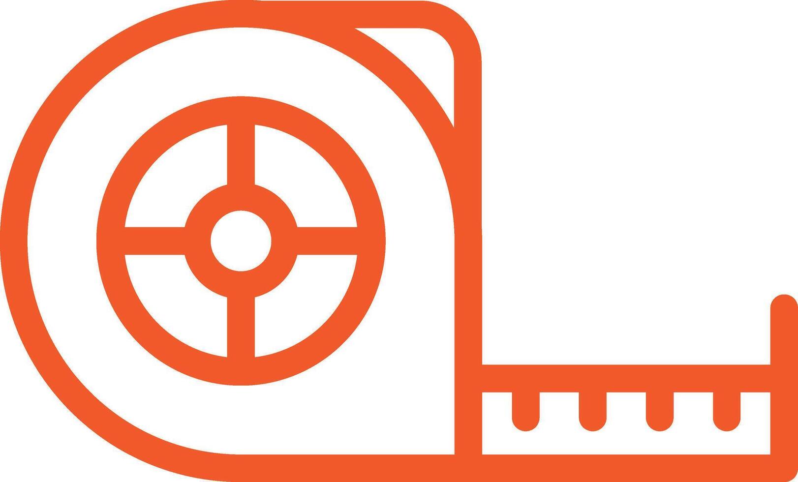 Measuring tape Icon Design Illustration vector