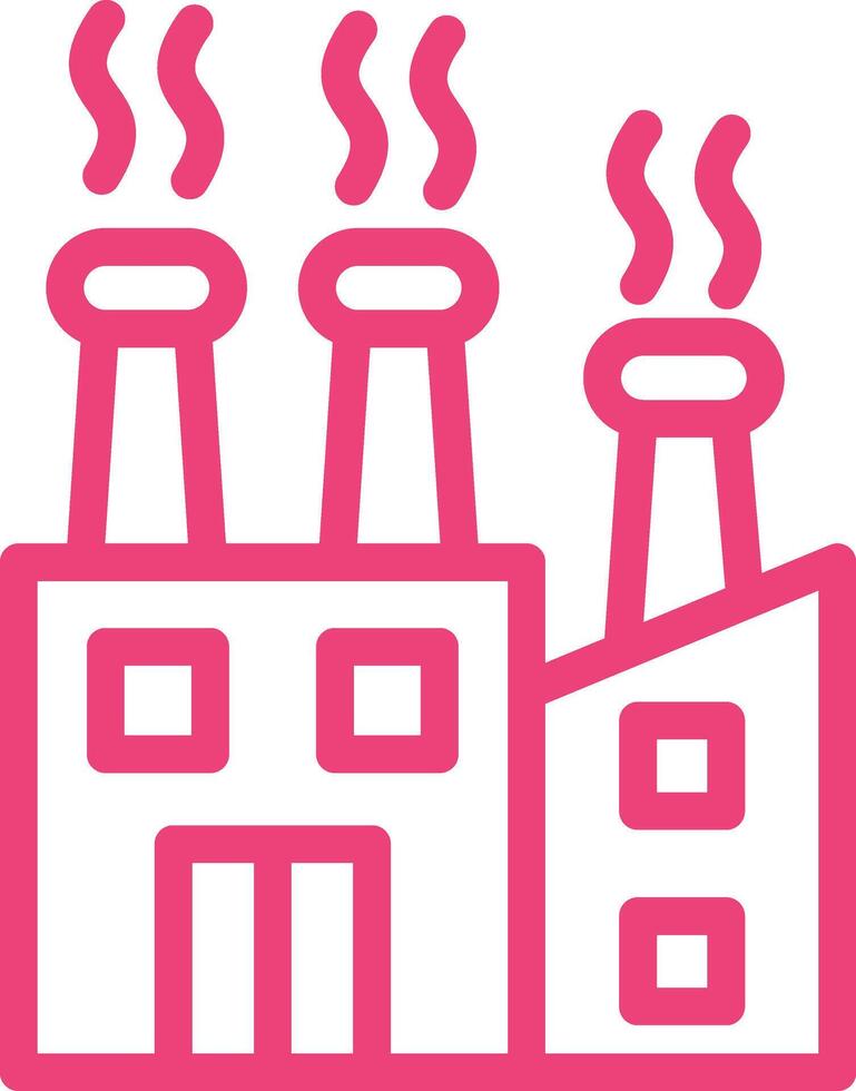 Factory Icon Design Illustration vector
