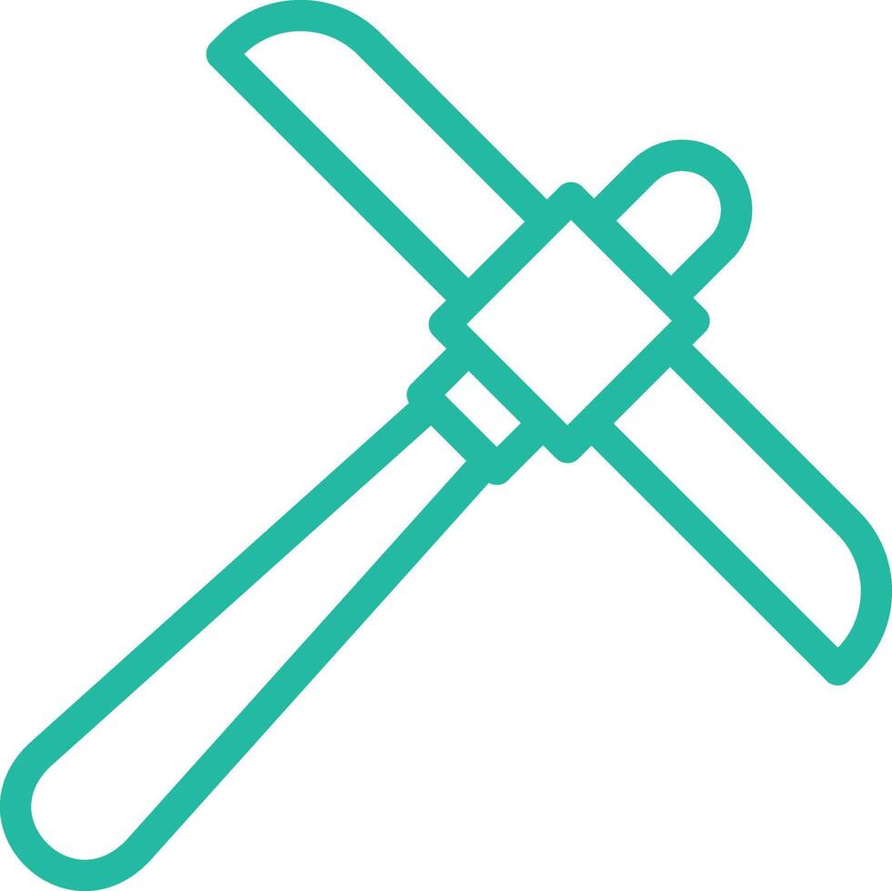 Pickaxe Icon Design Illustration vector