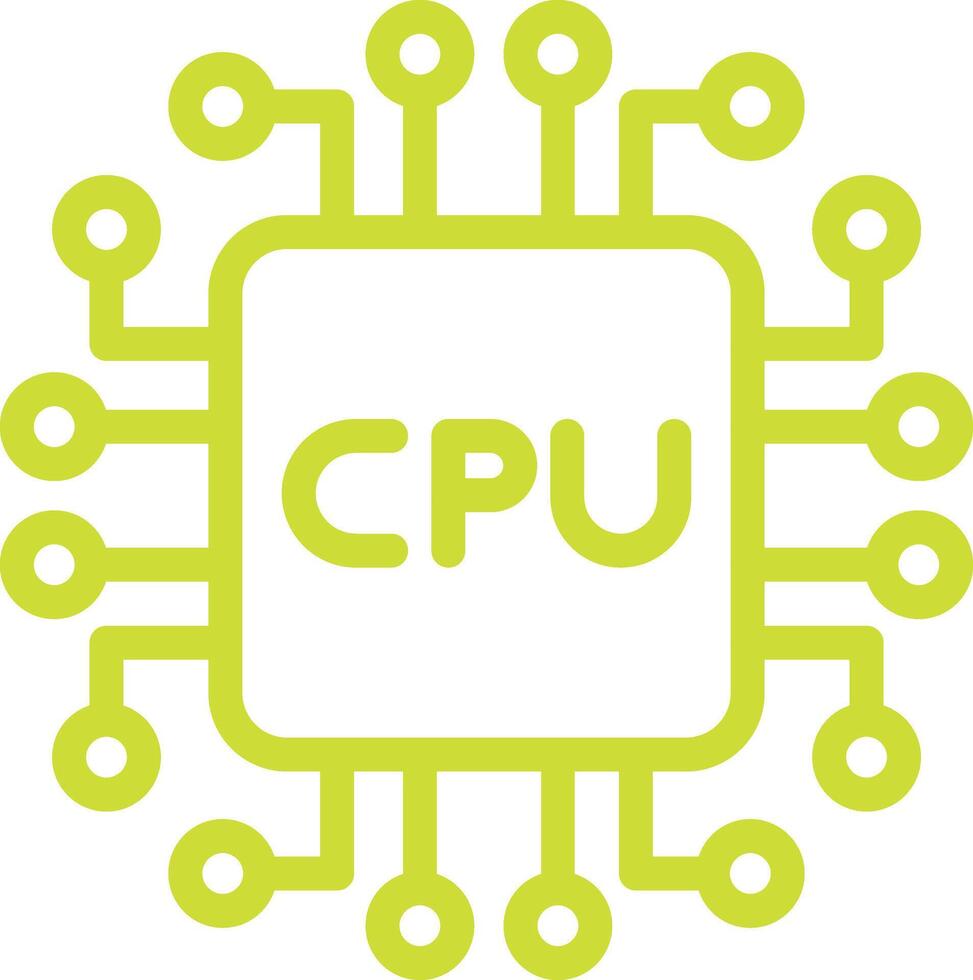 Cpu Icon Design Illustration vector