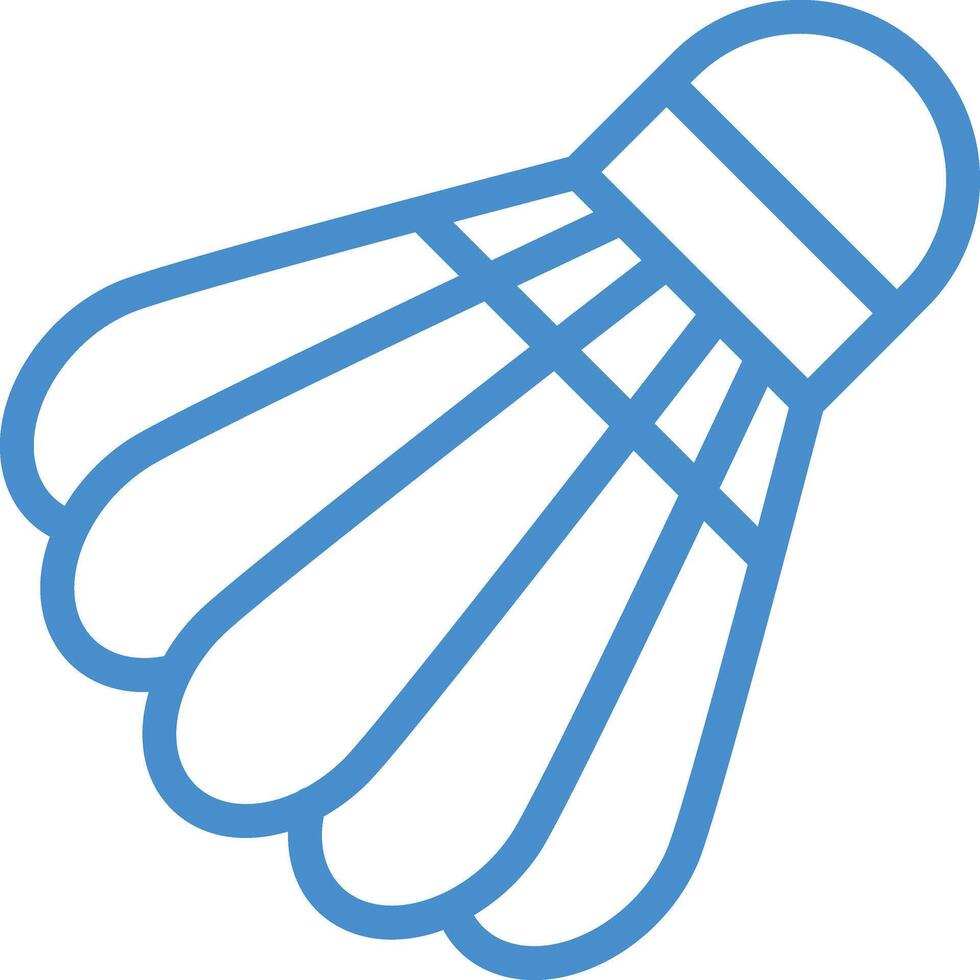 Shuttlecock Icon Design Illustration vector