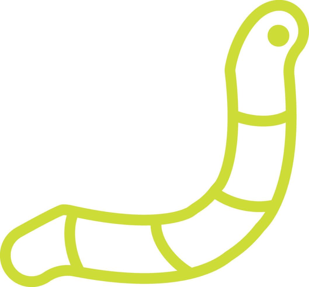Worm Icon Design Illustration vector