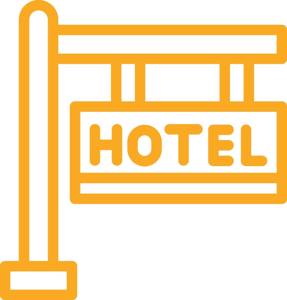 Hotel Sign Icon Design Illustration vector