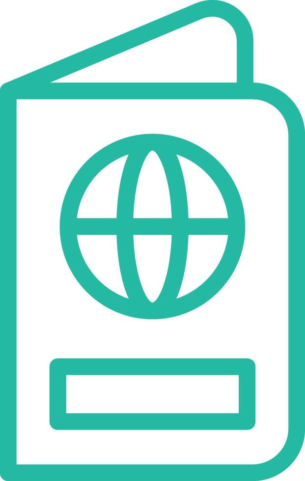 Passport Icon Design Illustration vector