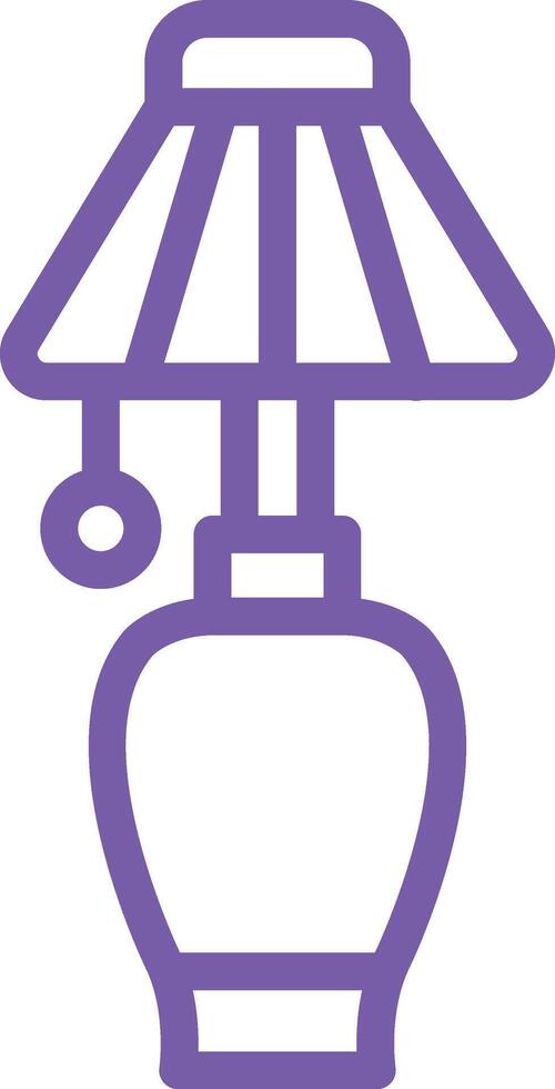 Table lamp Icon Design Illustration vector