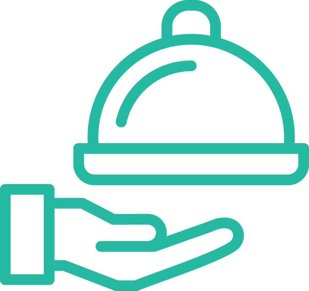 Room service Icon Design Illustration vector