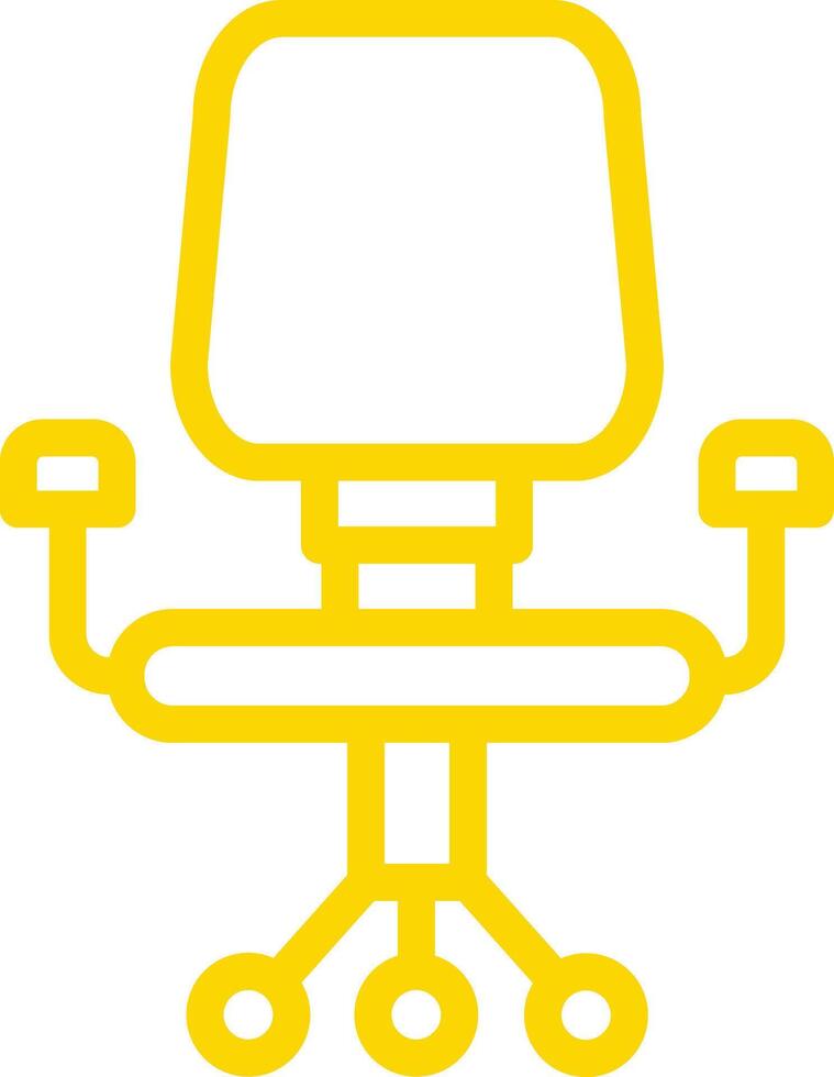Desk chair Icon Design Illustration vector
