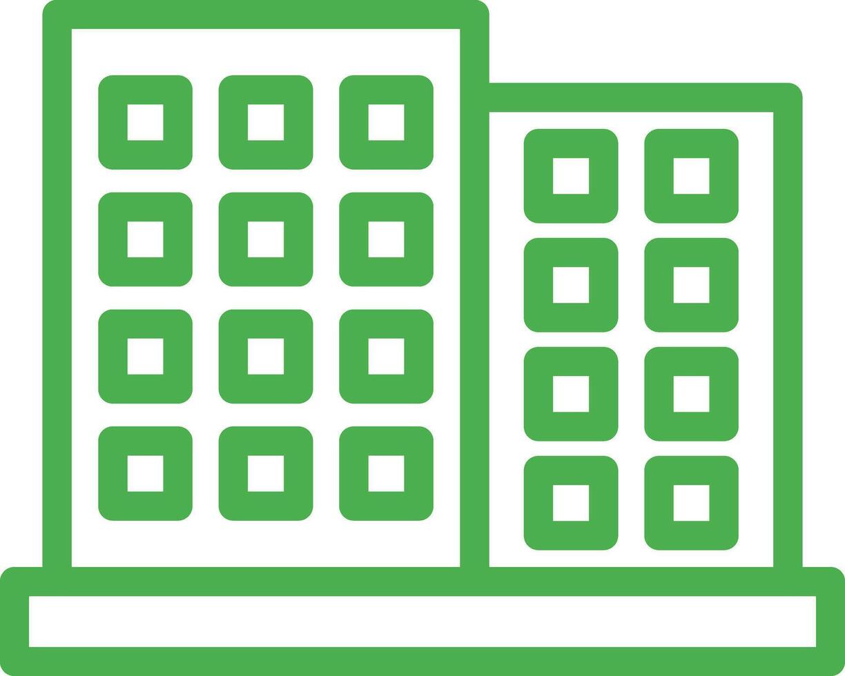 Office building Icon Design Illustration vector