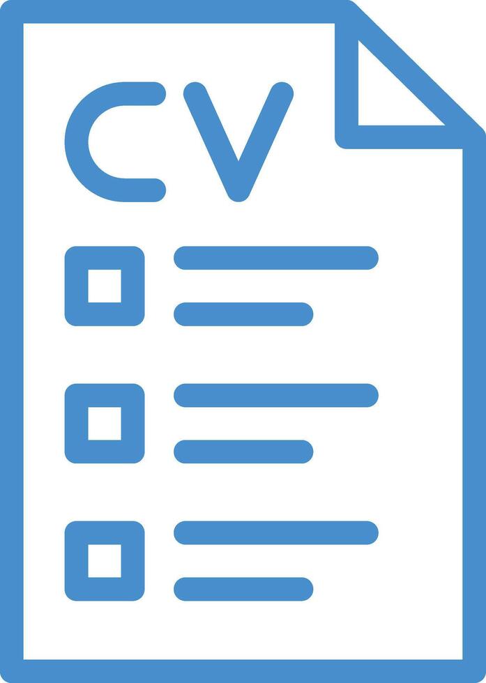 Cv Icon Design Illustration vector