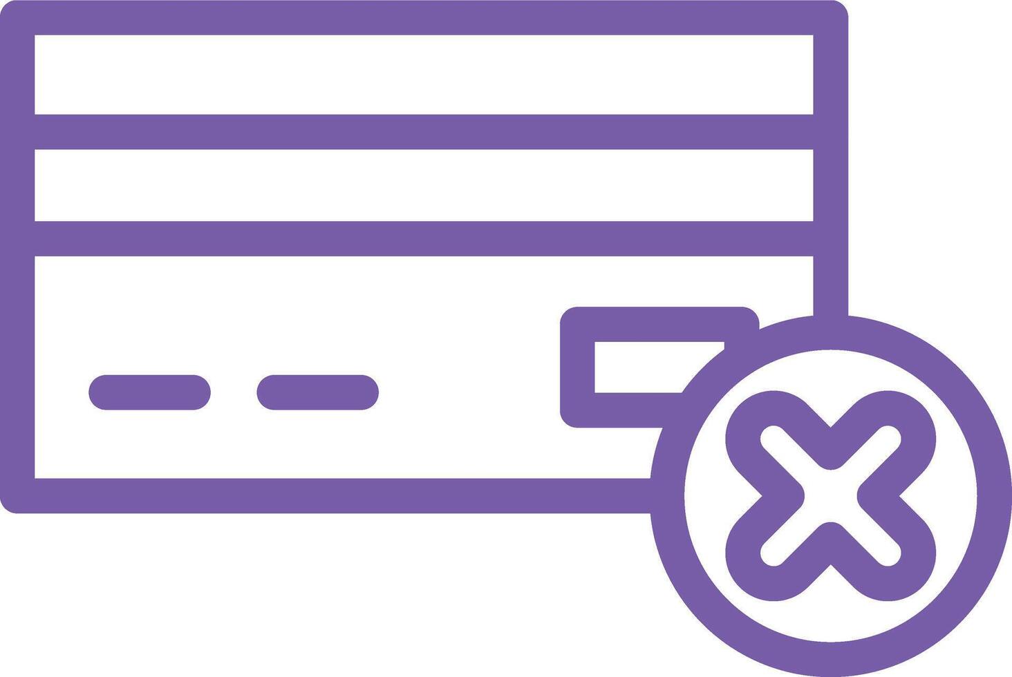 Payment failed Icon Design Illustration vector