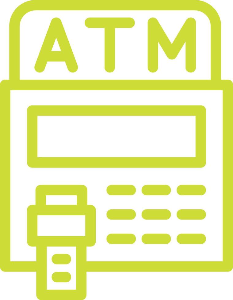 Atm Icon Design Illustration vector