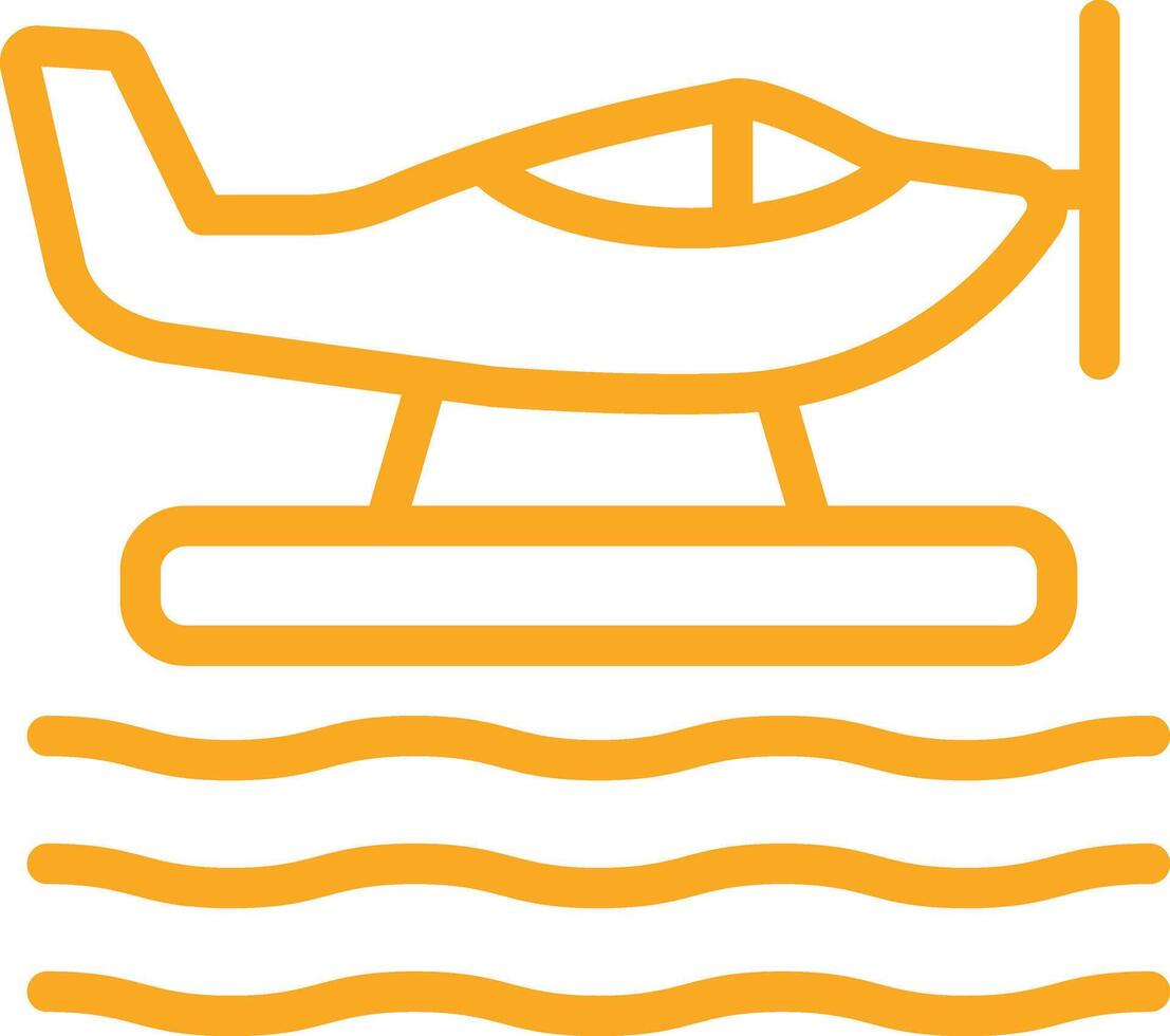 Seaplane Icon Design Illustration vector