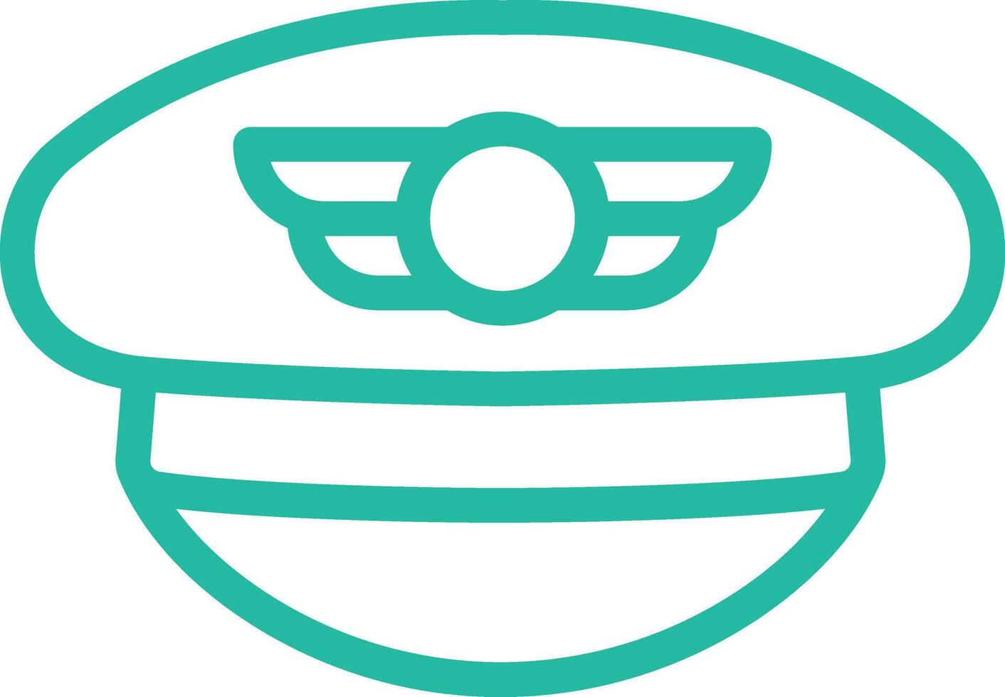 Pilot hat Icon Design Illustration vector