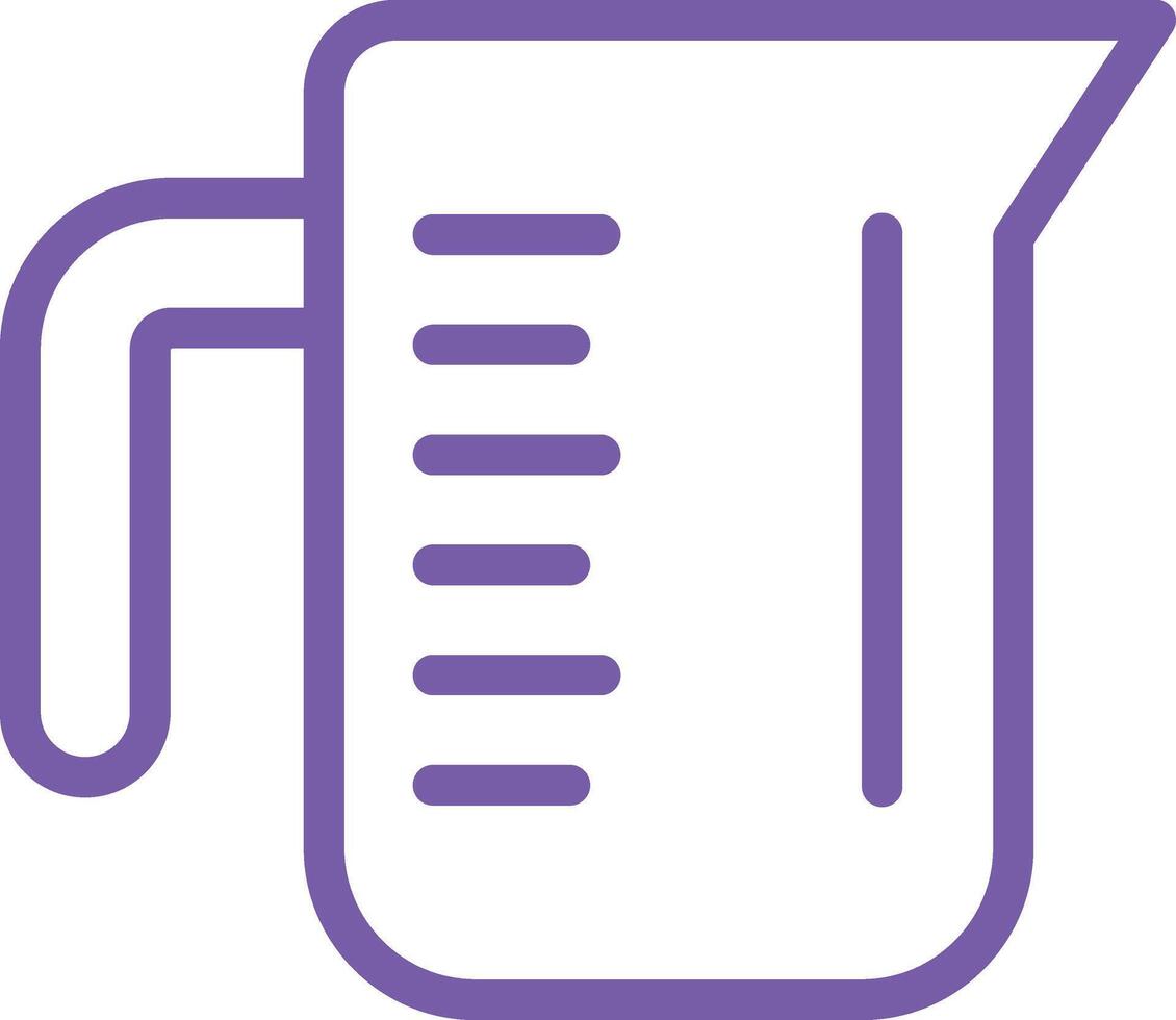 Measuring cup Icon Design Illustration vector