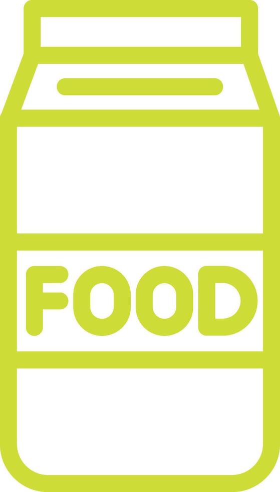 Food package Icon Design Illustration vector