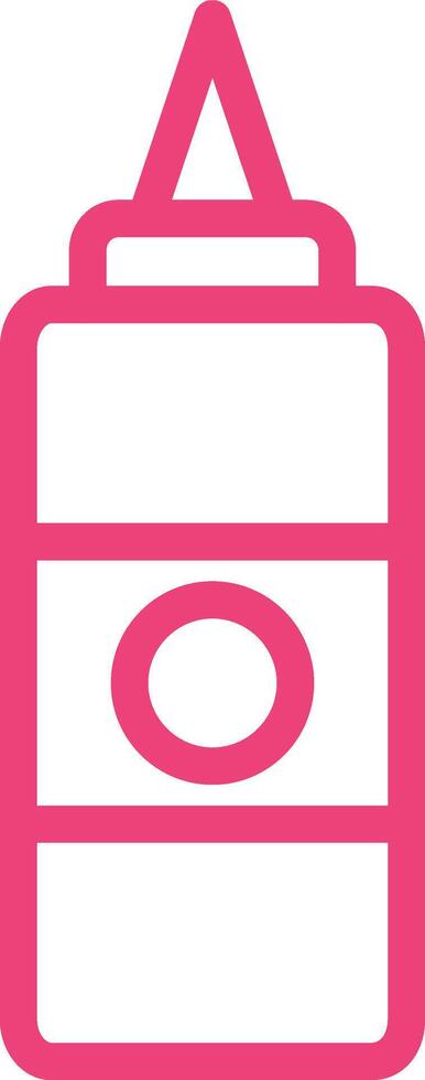 Sauce bottle Icon Design Illustration vector