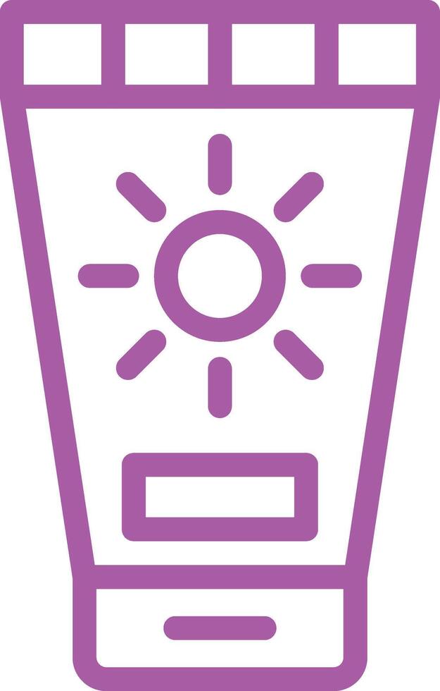 Sunscreen Icon Design Illustration vector