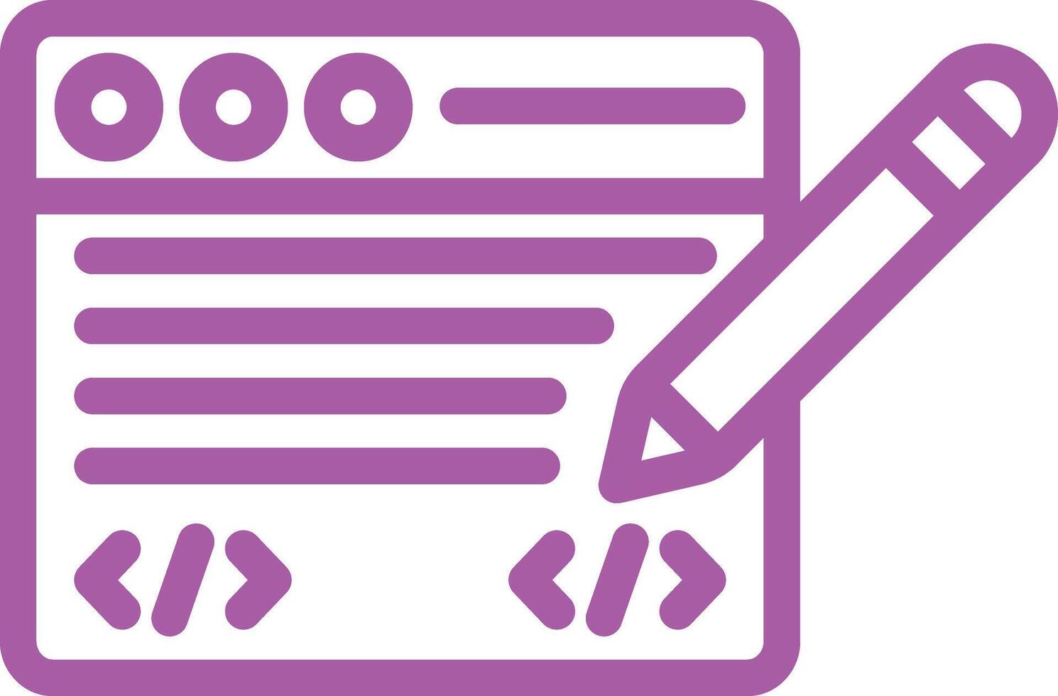 Edit code Icon Design Illustration vector