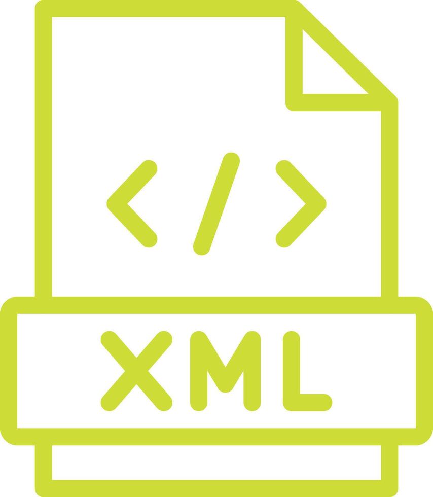 Xml Icon Design Illustration vector