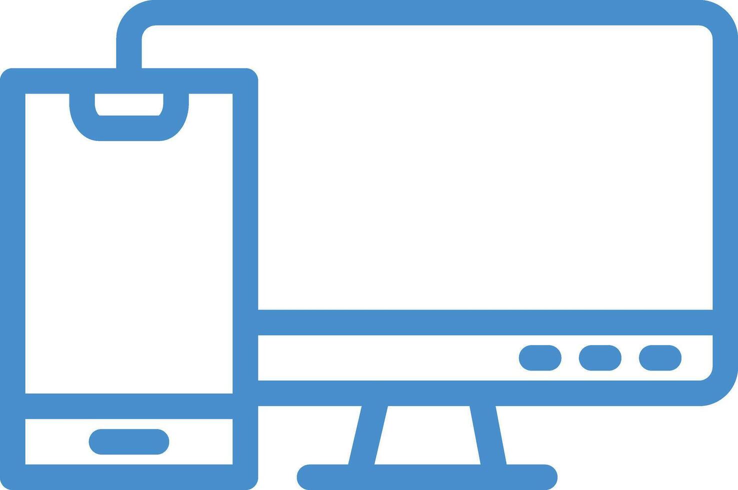 Responsive Icon Design Illustration vector
