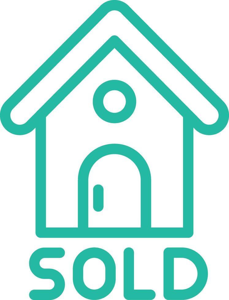 Sold Icon Design Illustration vector